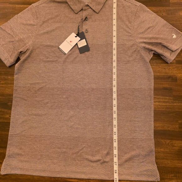 Michel Rouen Men's Performance Polo Shirt Heather Stretch Golf MRPS034 NWT - Picture 2 of 5